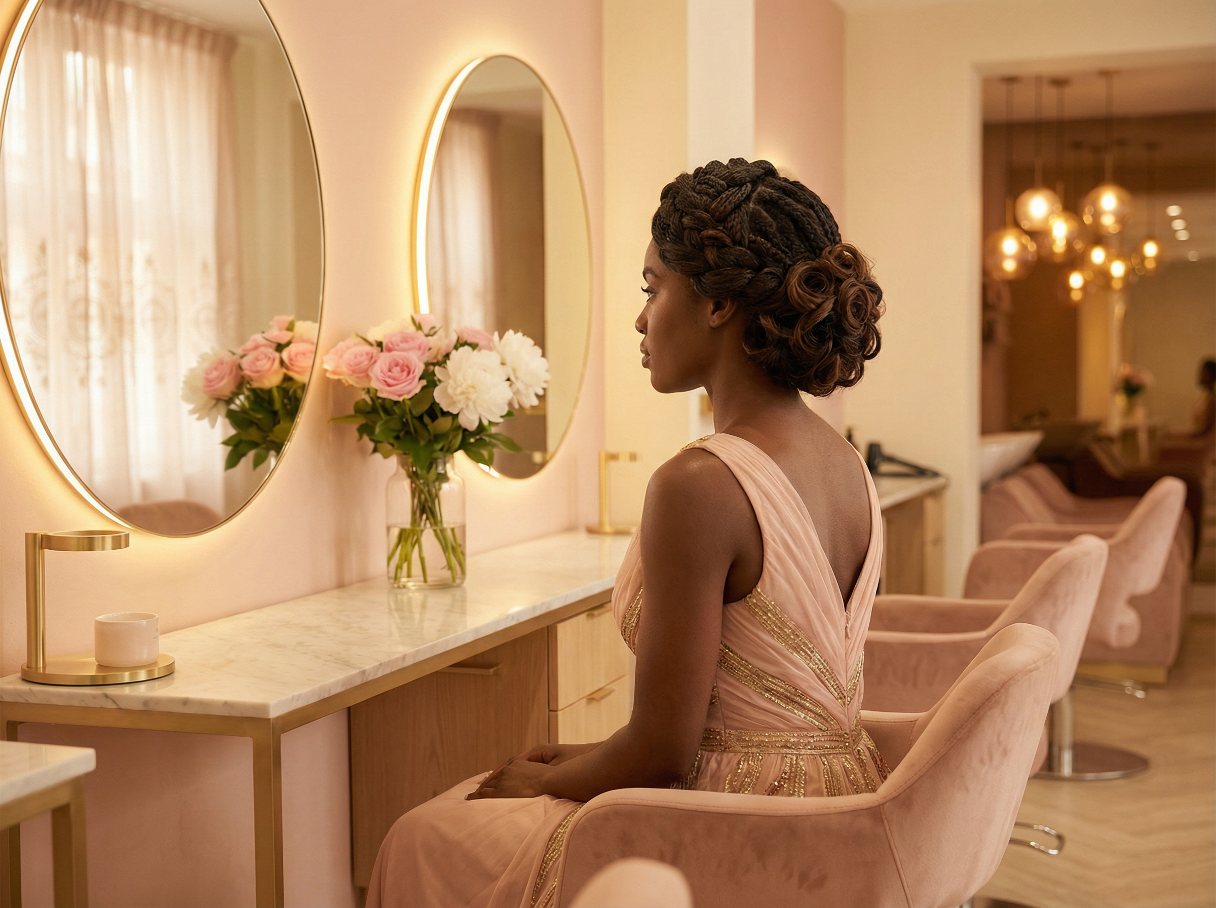 Elegant special occasion updo